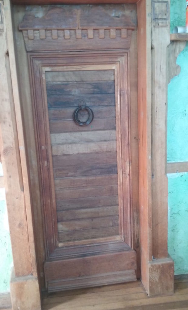 Hardwood Door Fitted with a Cast Iron Knocker