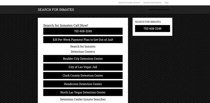 Clark County Jail Inmate Search